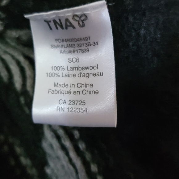 TNA Lambswool Zip Up Sweater - Picture 4 of 4